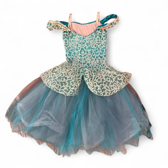 NWOT Weissman 12128 Beethoven Ode To Joy Blue Ballet Dance Tutu Dress, Size MA. - Picture 4 of 5